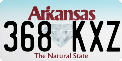 AR license plate 368KXZ