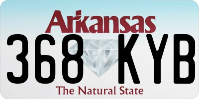 AR license plate 368KYB