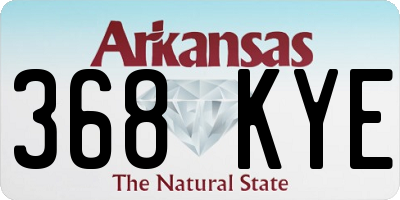AR license plate 368KYE