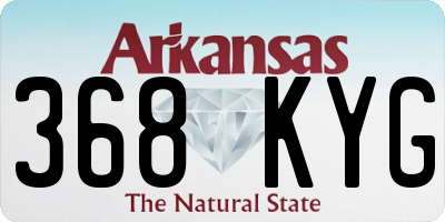 AR license plate 368KYG
