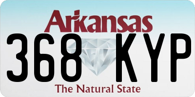 AR license plate 368KYP