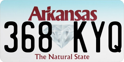 AR license plate 368KYQ
