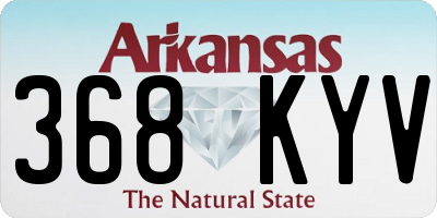 AR license plate 368KYV