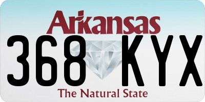 AR license plate 368KYX