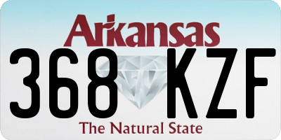 AR license plate 368KZF