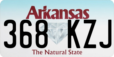 AR license plate 368KZJ