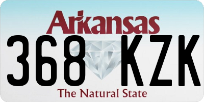 AR license plate 368KZK