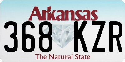 AR license plate 368KZR