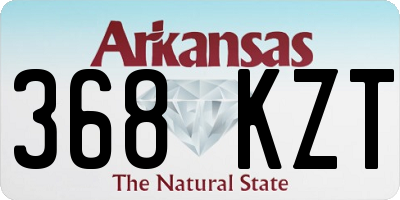 AR license plate 368KZT