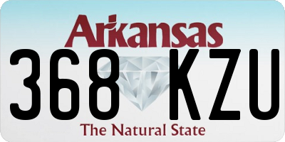 AR license plate 368KZU