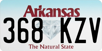 AR license plate 368KZV