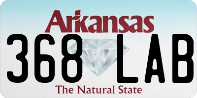 AR license plate 368LAB
