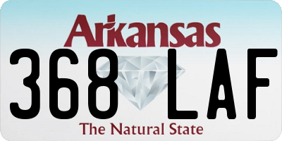 AR license plate 368LAF