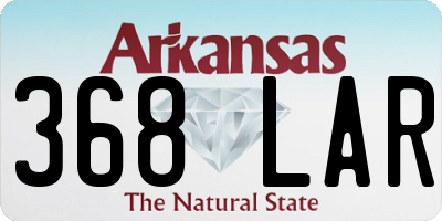 AR license plate 368LAR