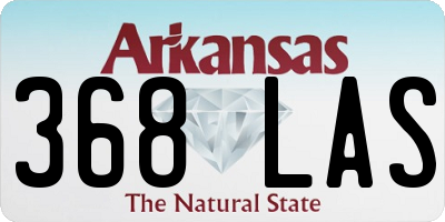 AR license plate 368LAS