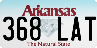AR license plate 368LAT