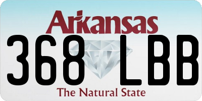 AR license plate 368LBB
