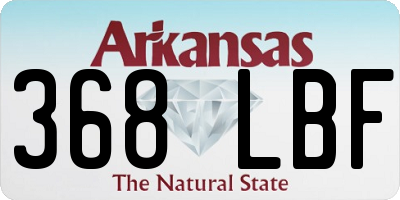 AR license plate 368LBF
