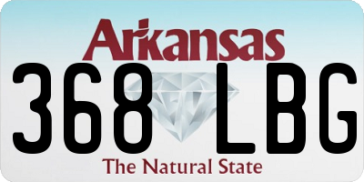 AR license plate 368LBG
