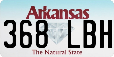 AR license plate 368LBH