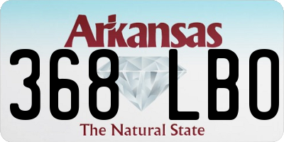 AR license plate 368LBO