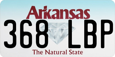 AR license plate 368LBP