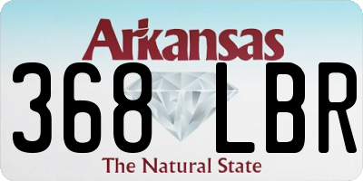 AR license plate 368LBR