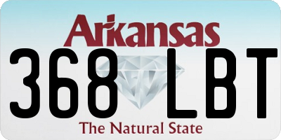 AR license plate 368LBT