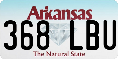 AR license plate 368LBU