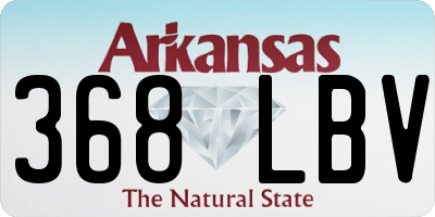 AR license plate 368LBV