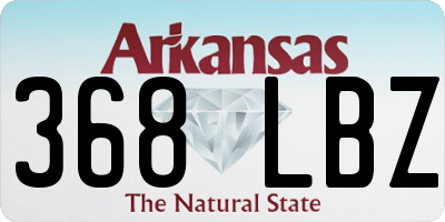 AR license plate 368LBZ