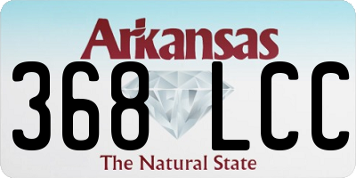 AR license plate 368LCC