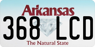 AR license plate 368LCD