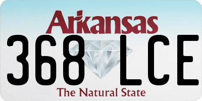 AR license plate 368LCE