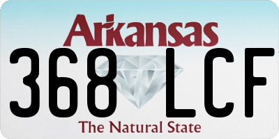 AR license plate 368LCF
