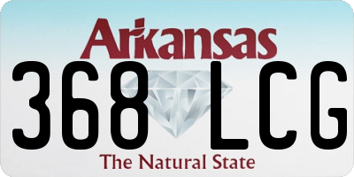 AR license plate 368LCG