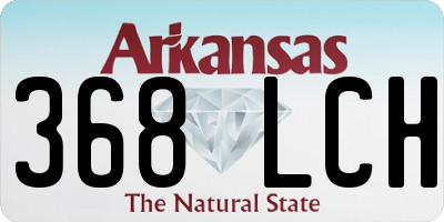 AR license plate 368LCH