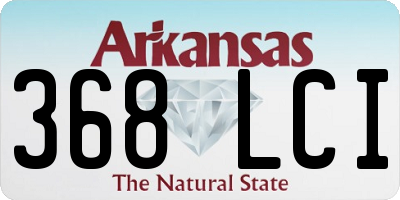 AR license plate 368LCI