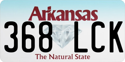 AR license plate 368LCK