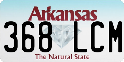 AR license plate 368LCM