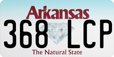AR license plate 368LCP