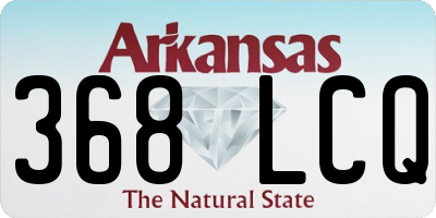 AR license plate 368LCQ