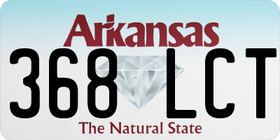 AR license plate 368LCT