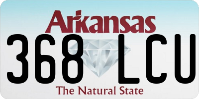 AR license plate 368LCU