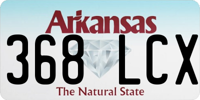 AR license plate 368LCX