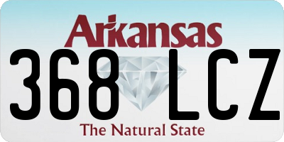 AR license plate 368LCZ