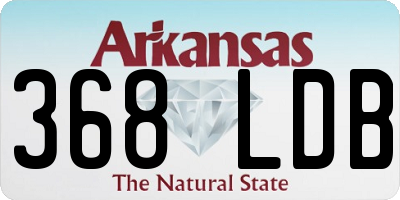 AR license plate 368LDB