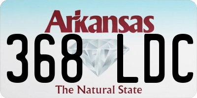 AR license plate 368LDC