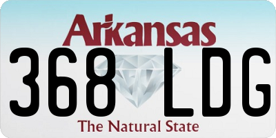 AR license plate 368LDG