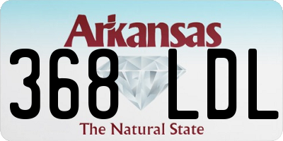 AR license plate 368LDL
